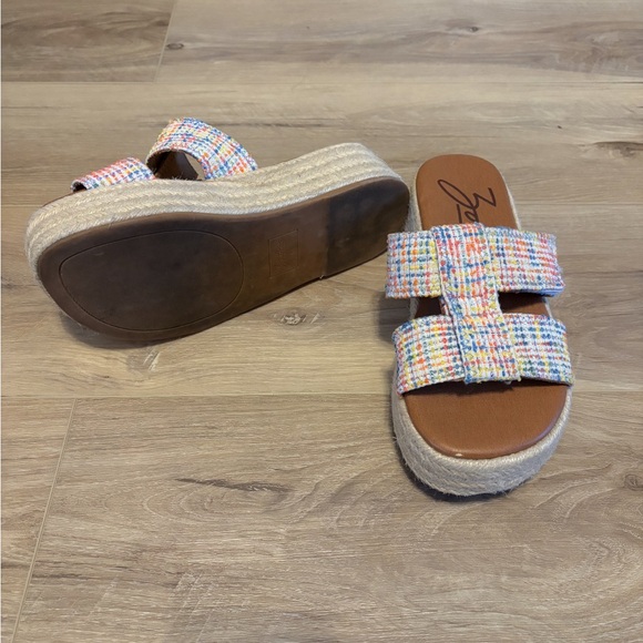 Zodiac Multicolor Tweed Slide Sandals - Picture 4 of 4